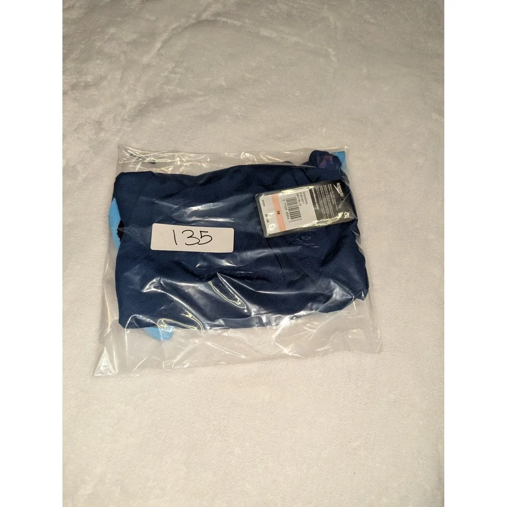 Speedo Endurance+ Flyback Training Swimsuit Navy Blue 819016317 Size‎ 28